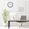 2 Pieces Silent Wall Clock, 10 Inch Non Ticking Quiet Digital Sweep Decorative Battery Operated Wall Clocks for Living Room Bedroom Kitchen School Office Decor, Black